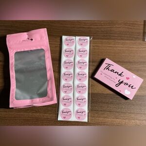 Pink Thank You Packaging Set